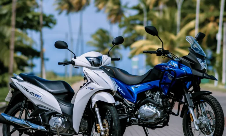 velloz AZ125 Alfa e AZ160 Xtreme em imagem de divulgação